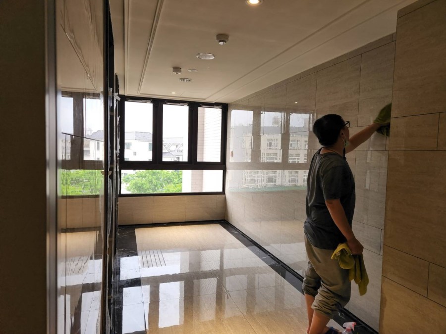 台中裝潢後清潔、台中裝潢後細清/櫻花路立采長安華夏施工中